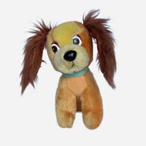 Vtg Disney Lady From Lady And The Tramp  8" Plush Dog Korea Canasa Trading Corp.